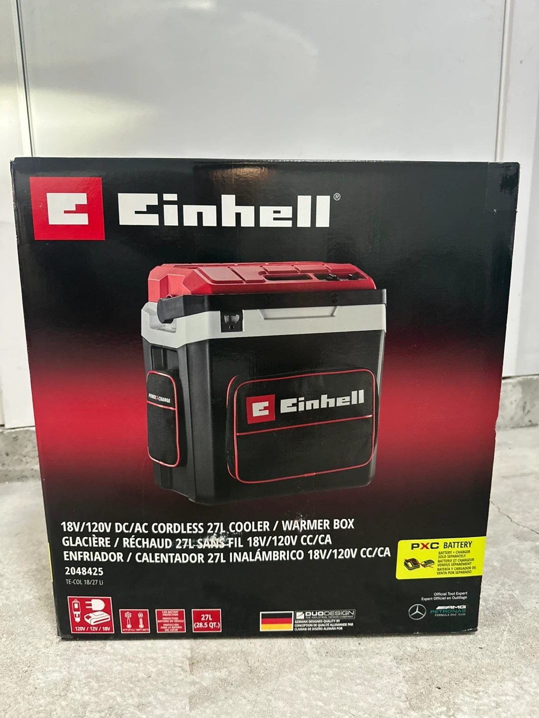 Einhell 18V/120V DC/AC Cordless 27L Cooler/Warmer Box