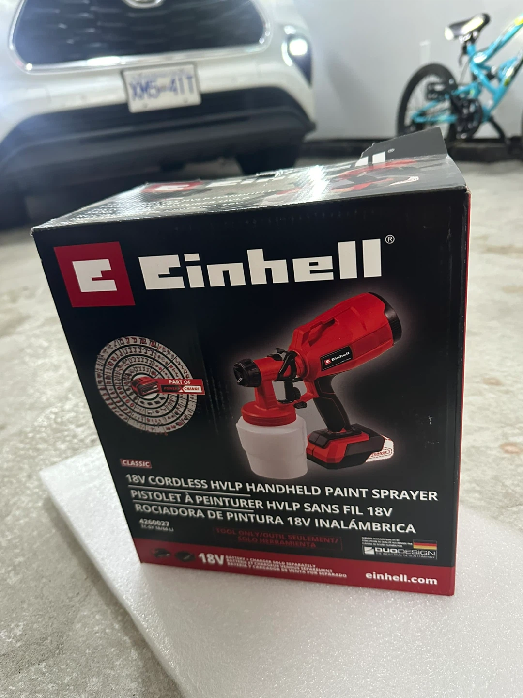 Einhell 18V Cordless HVLP Handheld Paint Sprayer