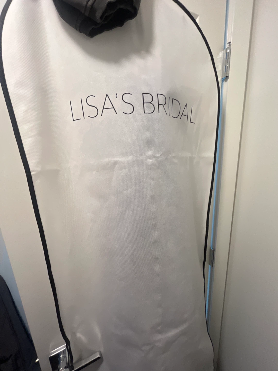 Lisa’s bridal brend Purple prom dress + grad white dress