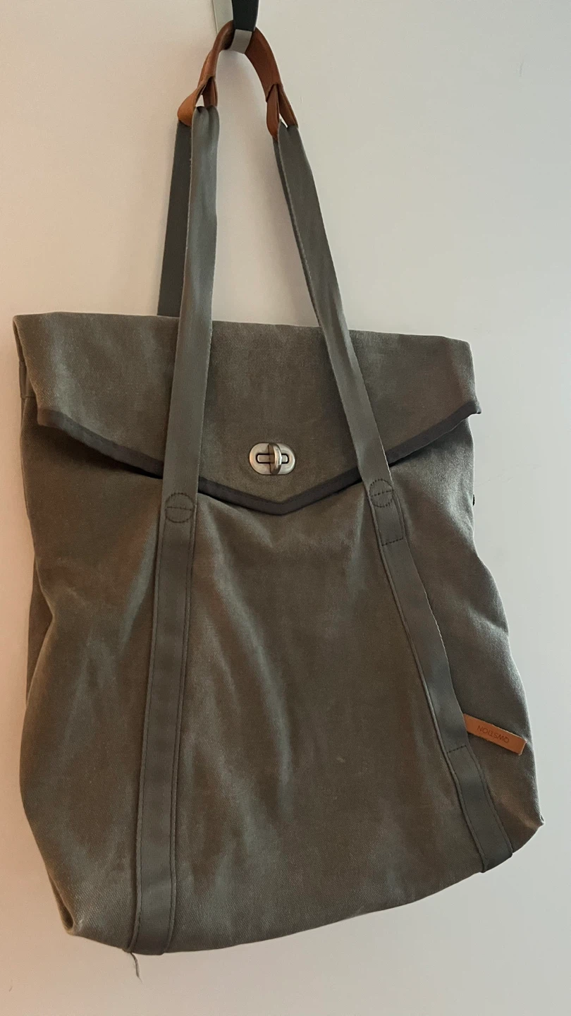 QWSTION Canvas Tote Bag / Shoulder Bag – Grey