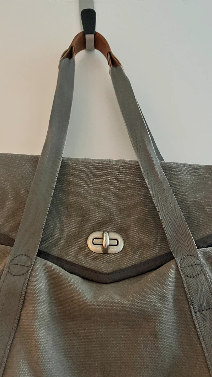 QWSTION Canvas Tote Bag / Shoulder Bag – Grey - photo 5