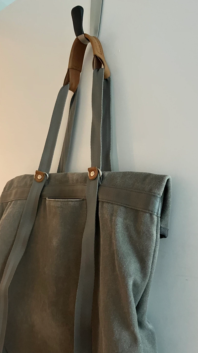 QWSTION Canvas Tote Bag / Shoulder Bag – Grey - photo 3