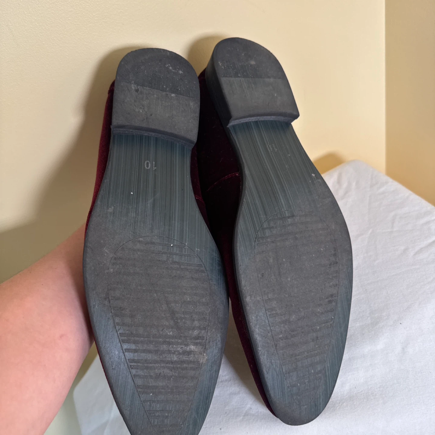 Velvet Loafer Shoes - Size 10 - photo 3