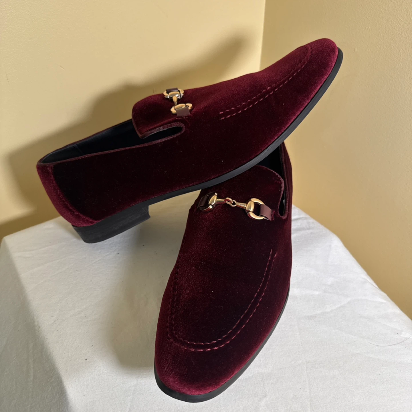 Velvet Loafer Shoes - Size 10