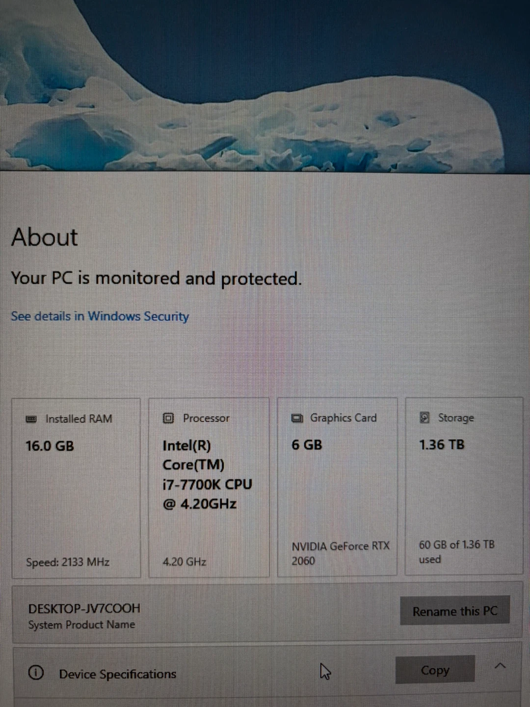 Custom Gaming PC - Intel i7-7700K, RTX 2060, 16GB RAM - photo 4