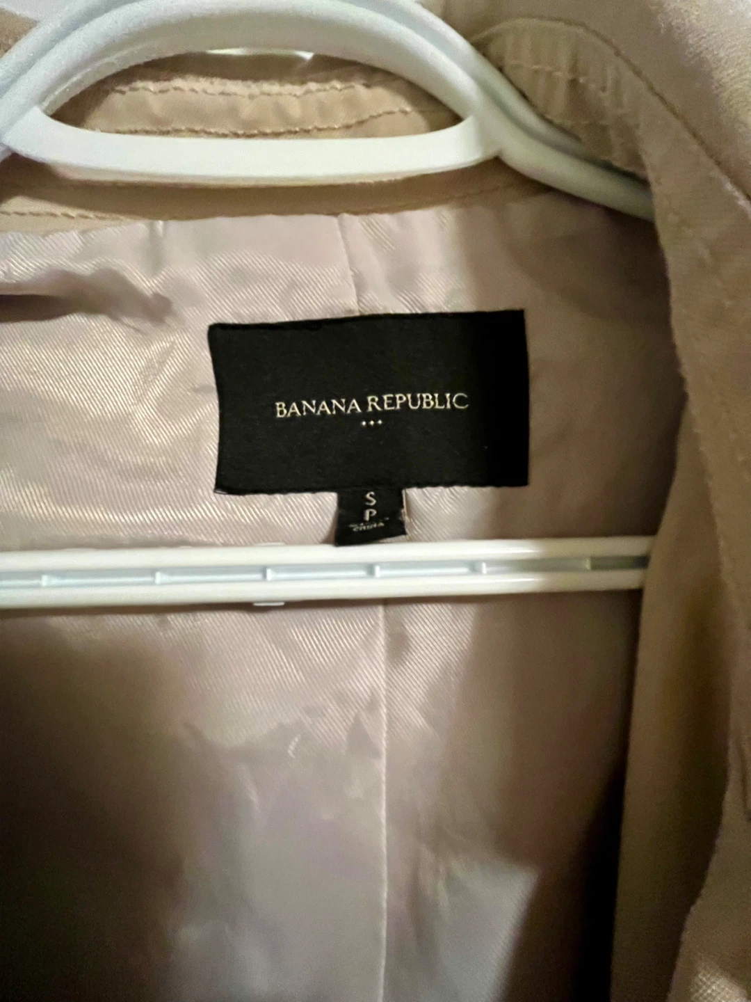 Banana Republic Women's Beige Trench Coat Size S - photo 3