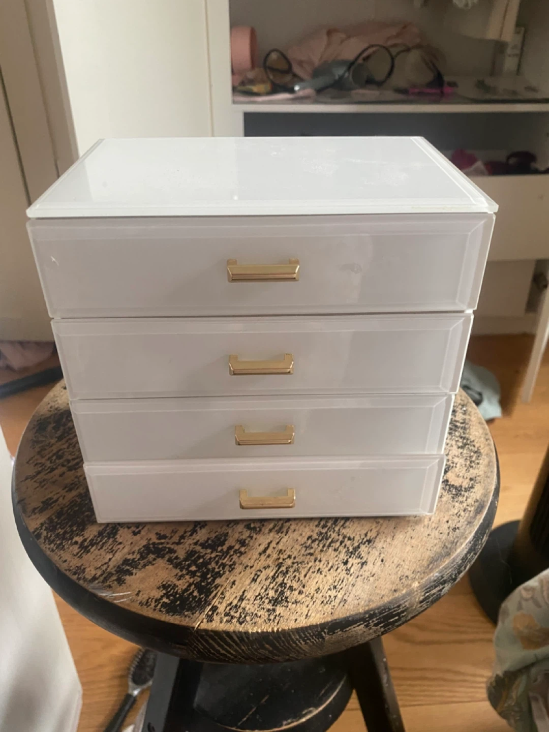 White 4-Drawer Jewelry Organizer