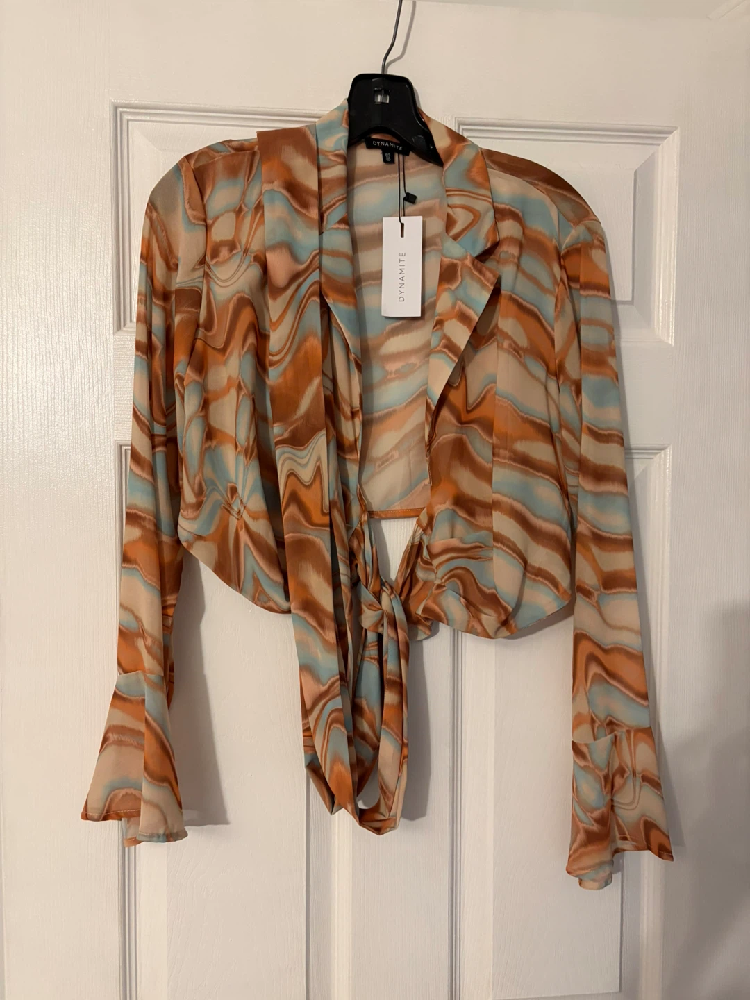 Dynamite Wrap Around Cropped Blouse - P/S