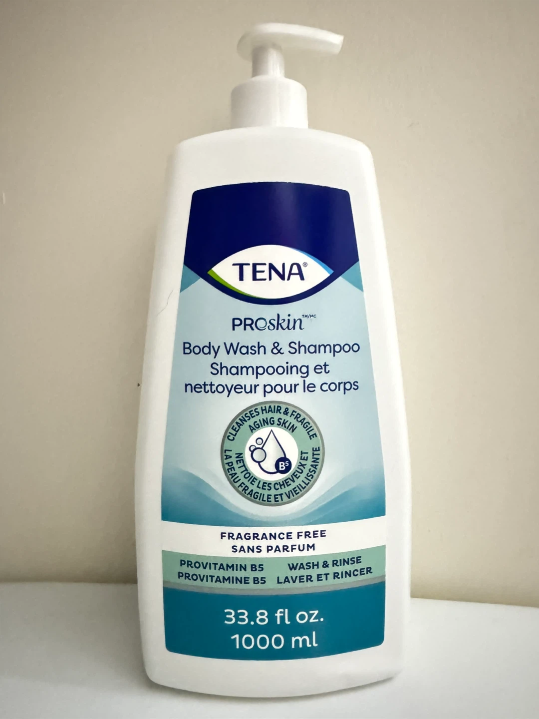TENA Proskin Body Wash & Shampoo 33.8 fl oz