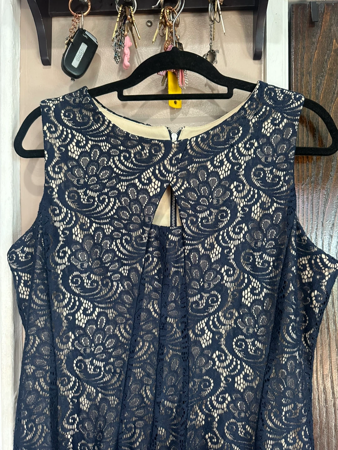 Danny & Nicole Navy Lace Dress Size 16 - photo 2