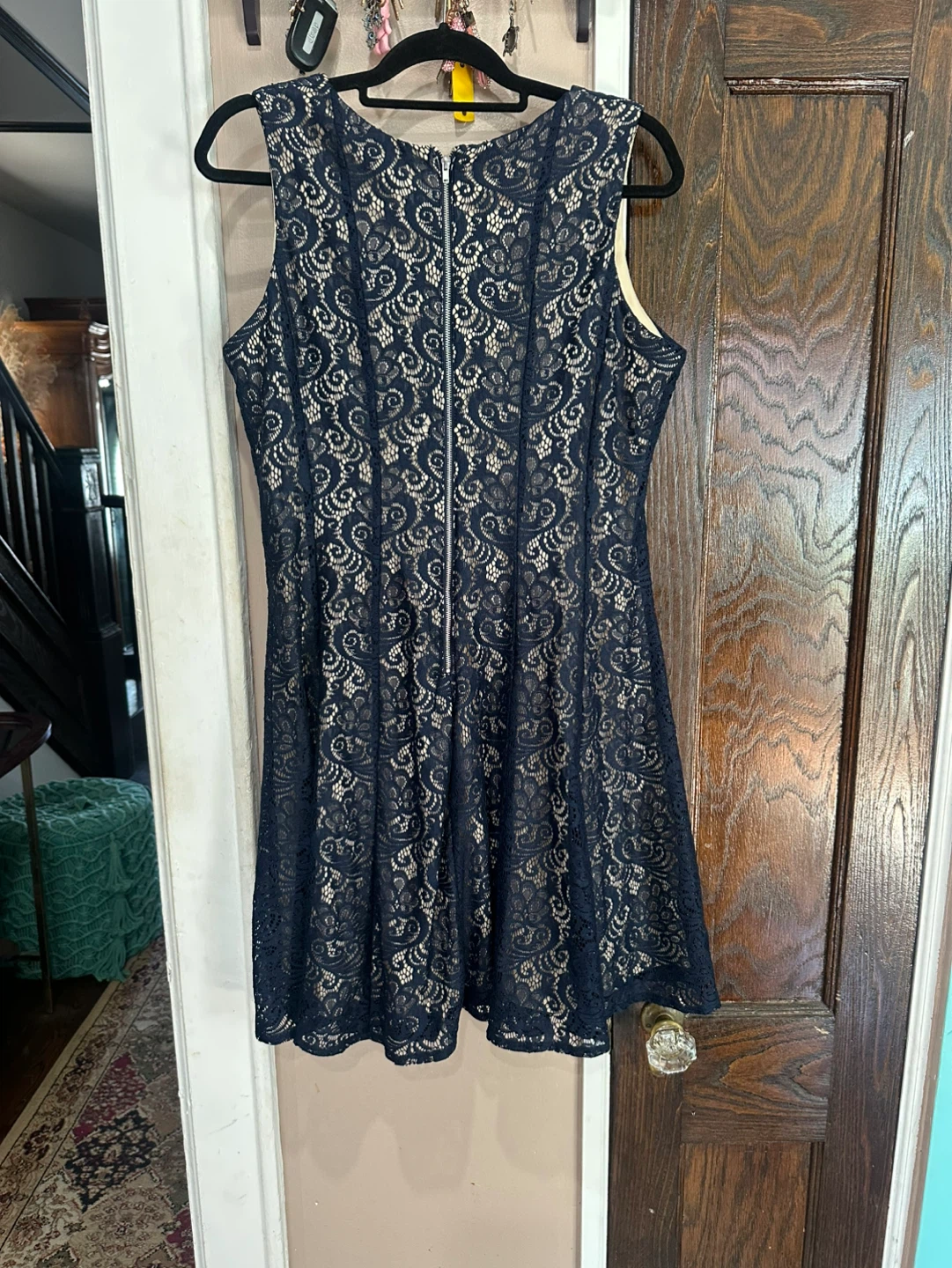 Danny & Nicole Navy Lace Dress Size 16 - photo 5