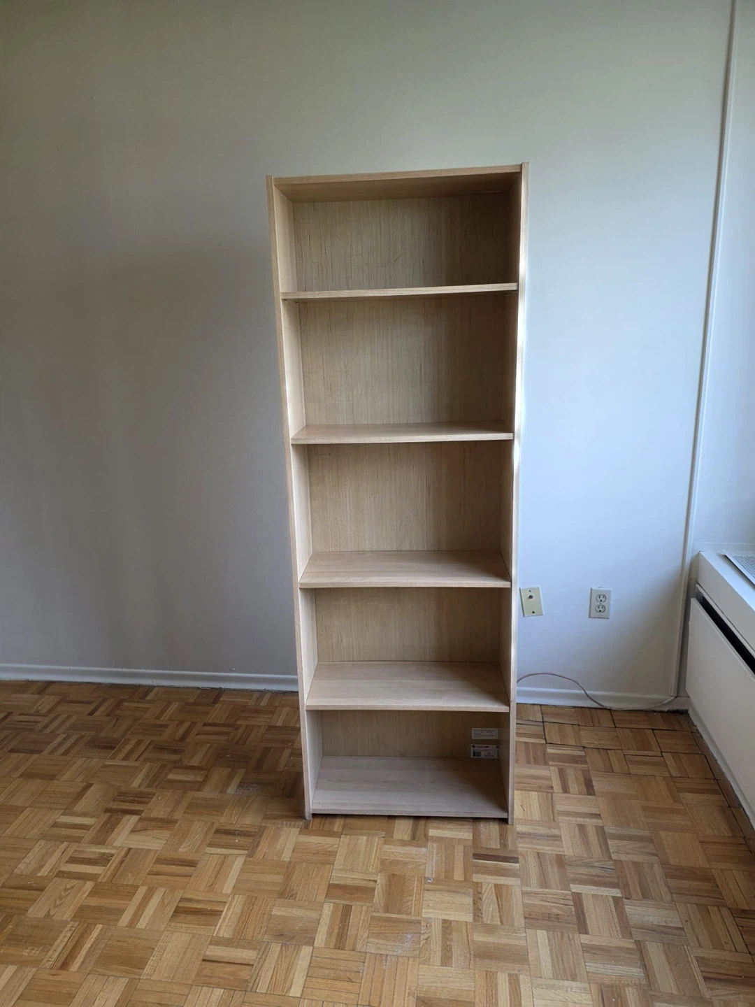 IKEA Tall 5-Shelf Bookcase - Light Wood Tone - photo 4