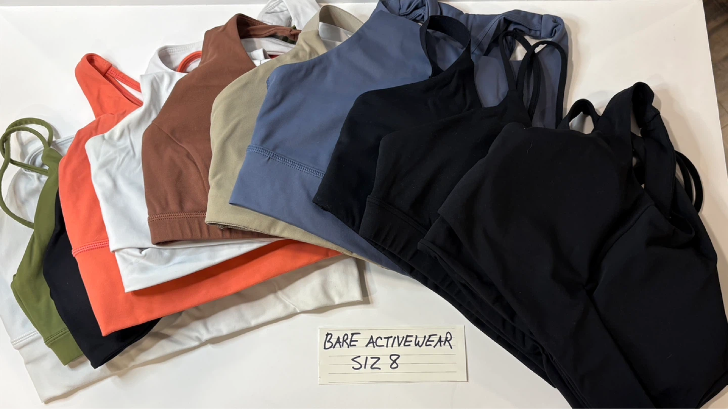 Bare Activewear Sports Bras - Size 8