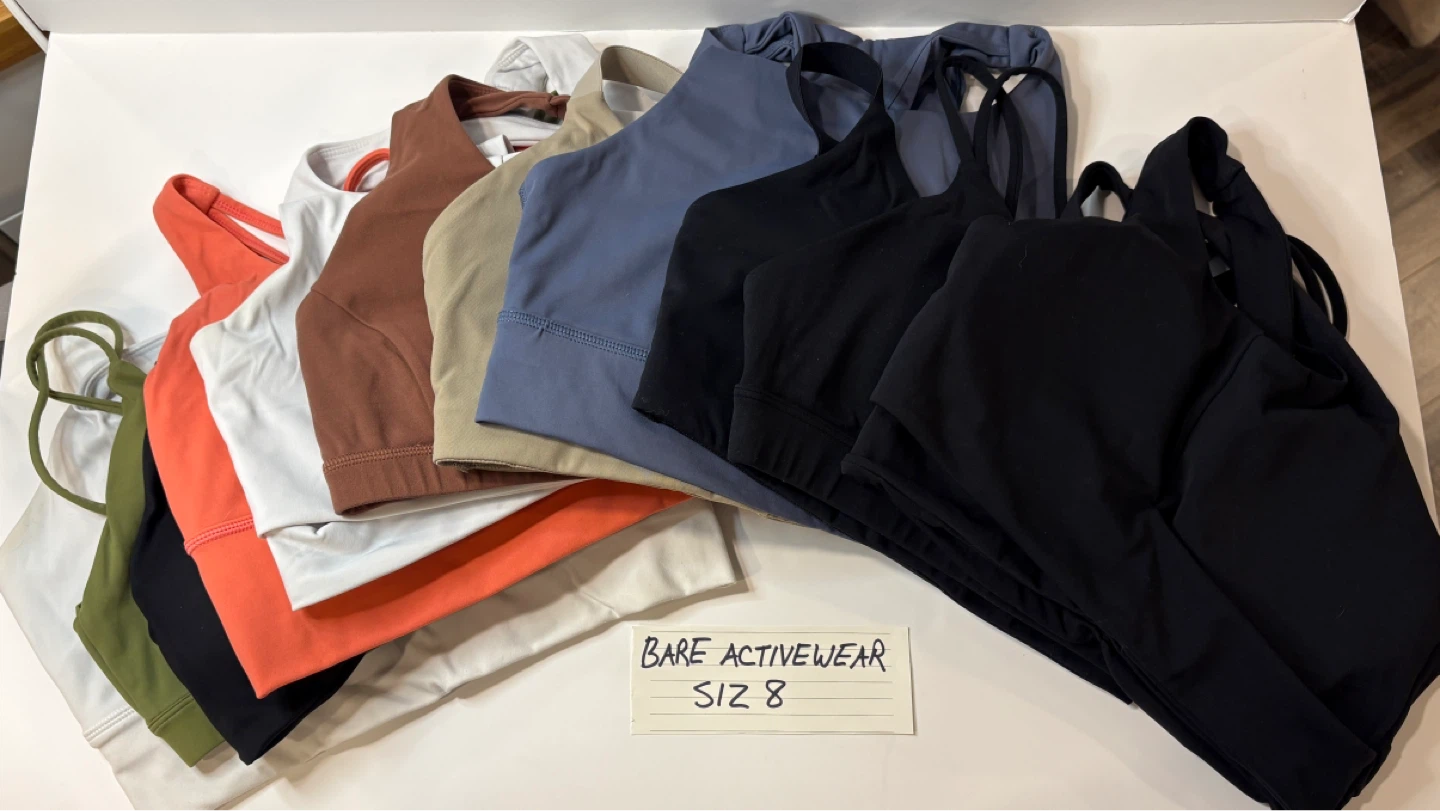 Bare Activewear Sports Bras - Size 8