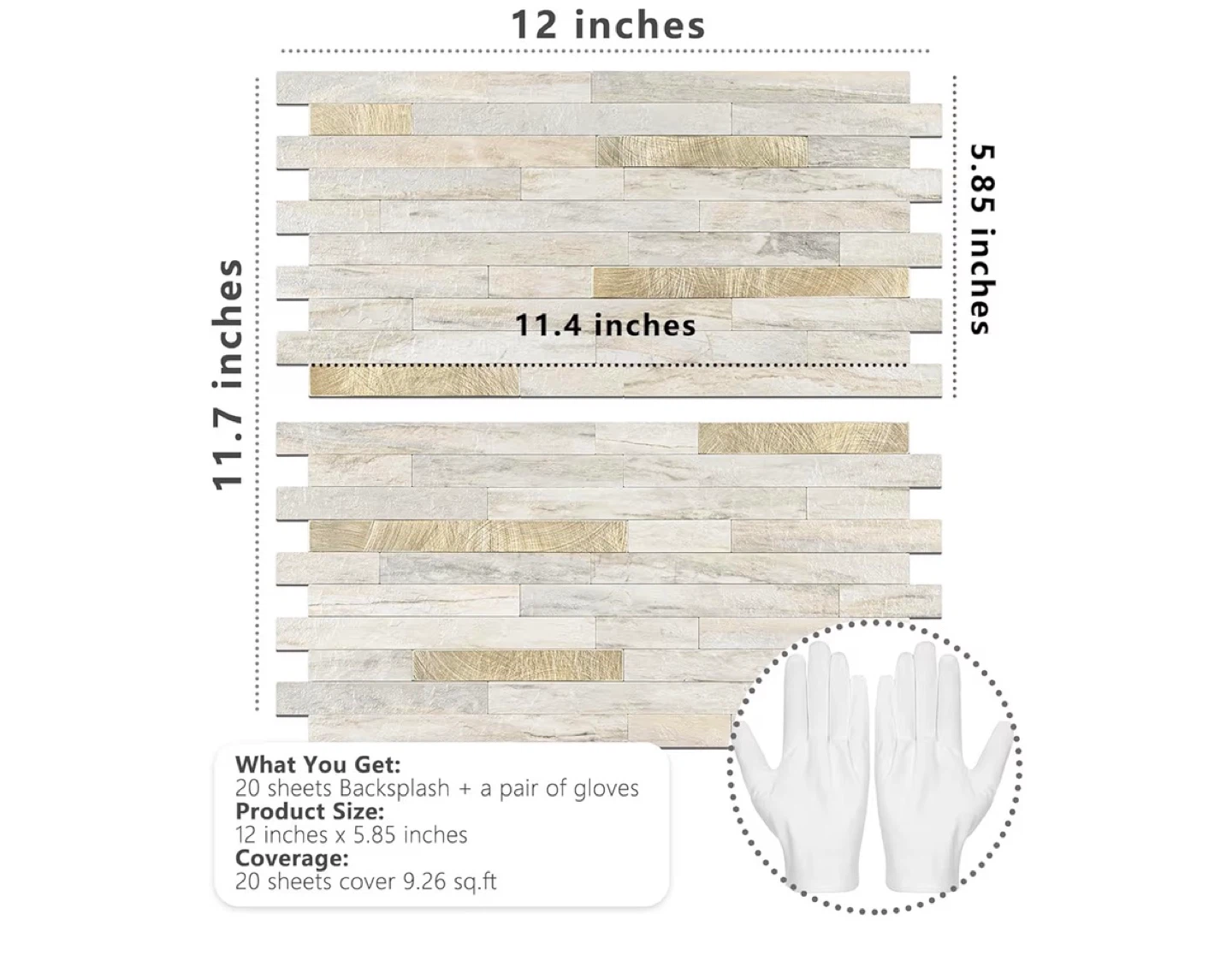 STICKGOO PVC Tiles - Wood Look Backsplash - photo 4