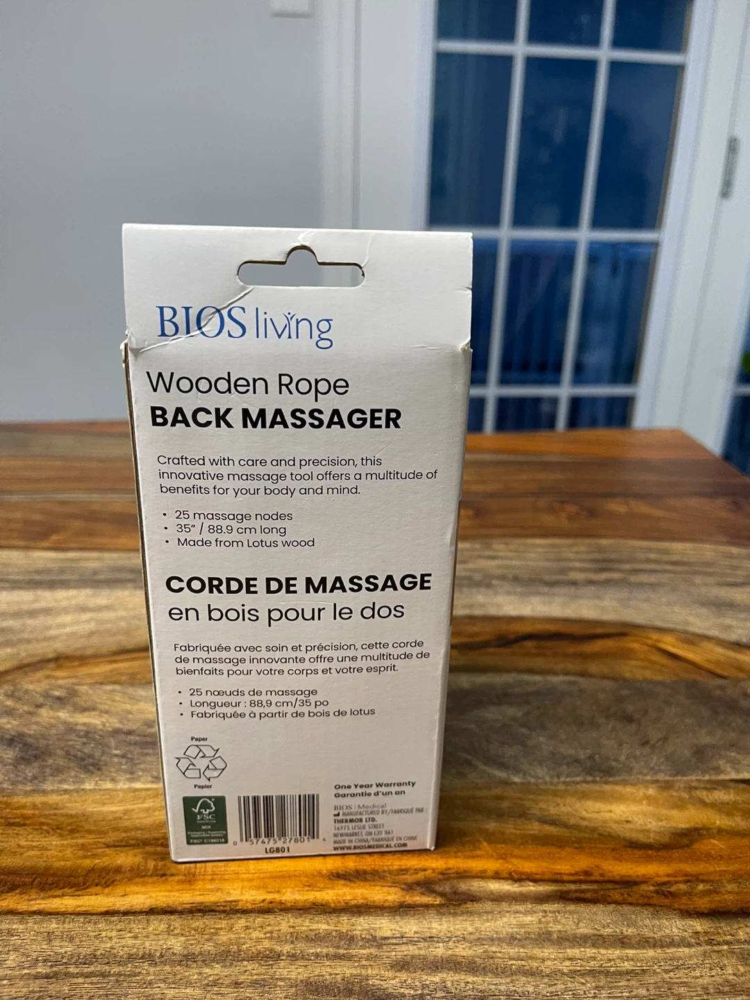 NEW BIOS LIVING Wooden Rope Back Massager - photo 4