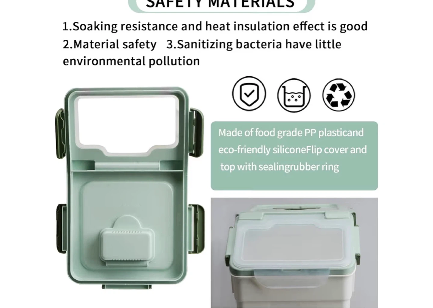 Set of 2 Food Storage Containers with Lids - photo 4