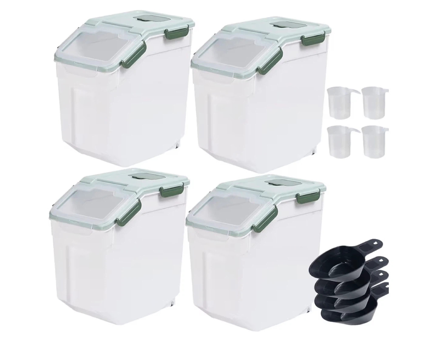 Set of 2 Food Storage Containers with Lids