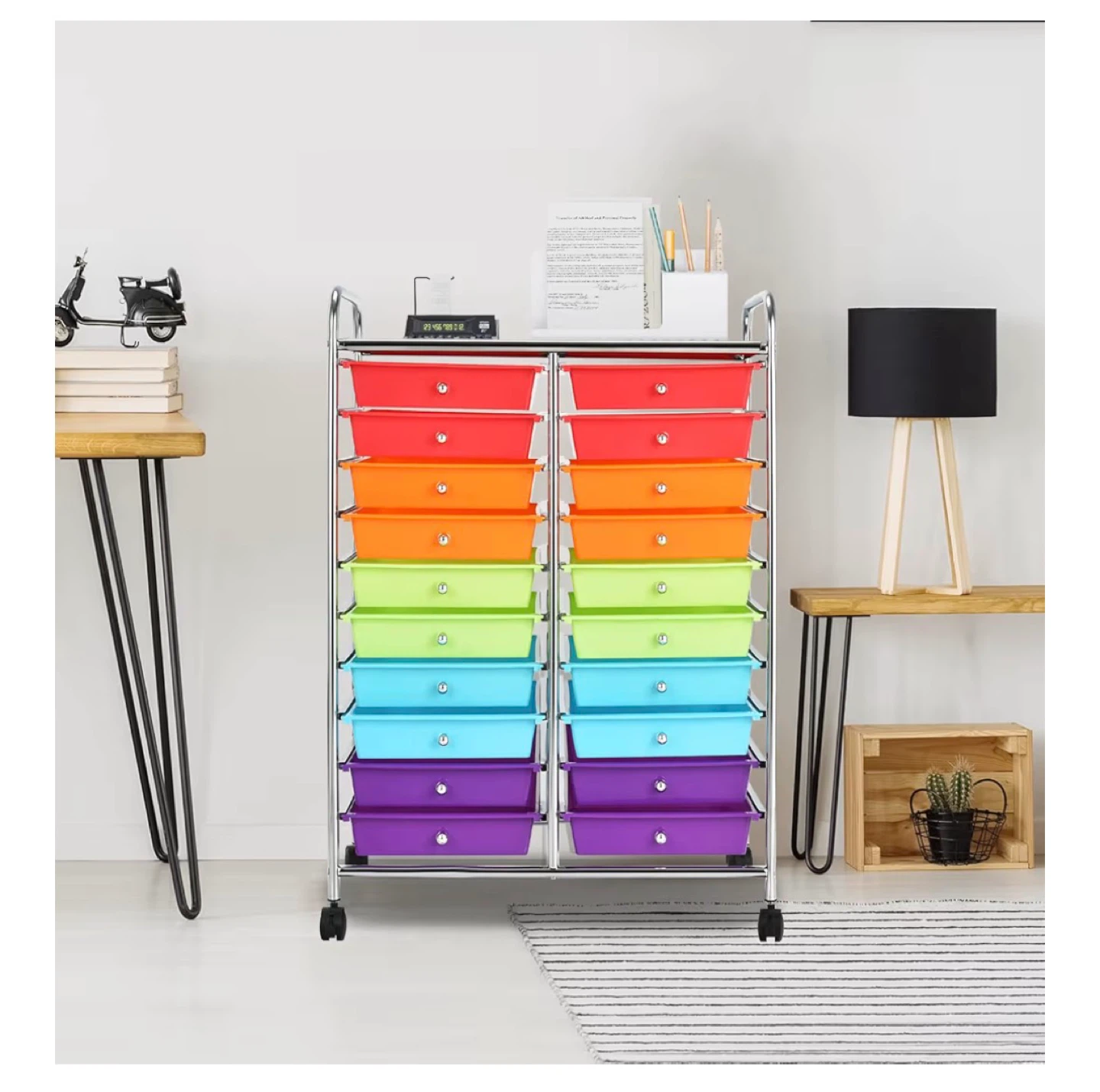 12-Drawer Rolling Storage Cart - photo 4