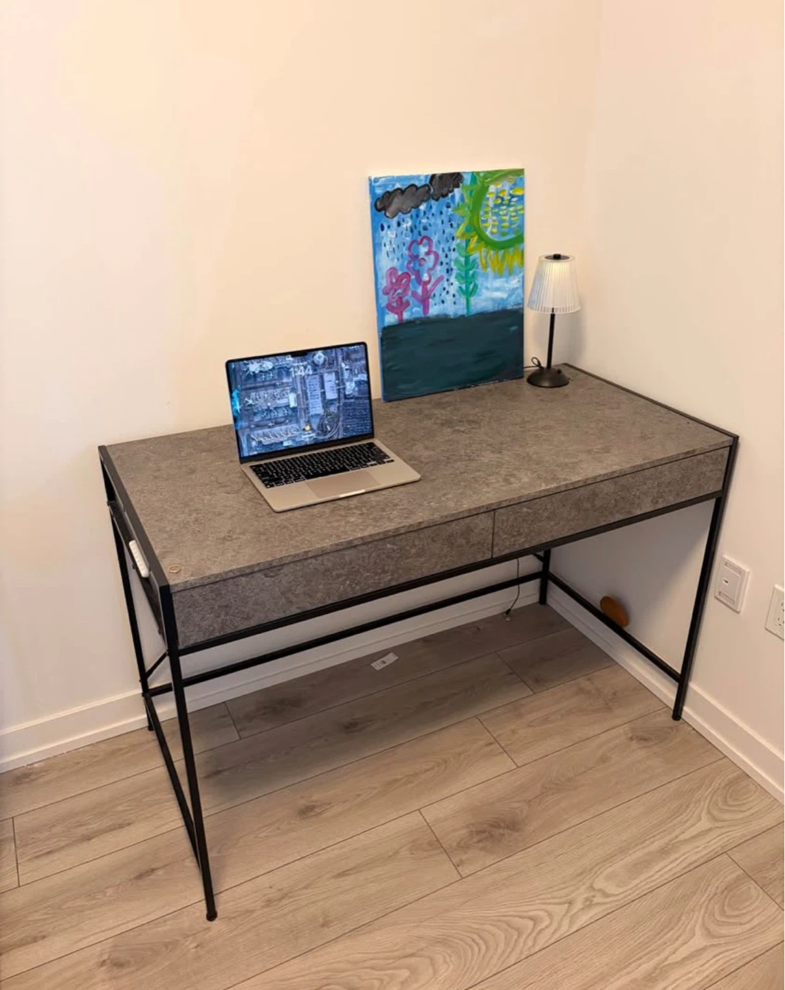 Grey High Quality Desk +  Office Chair - photo 2