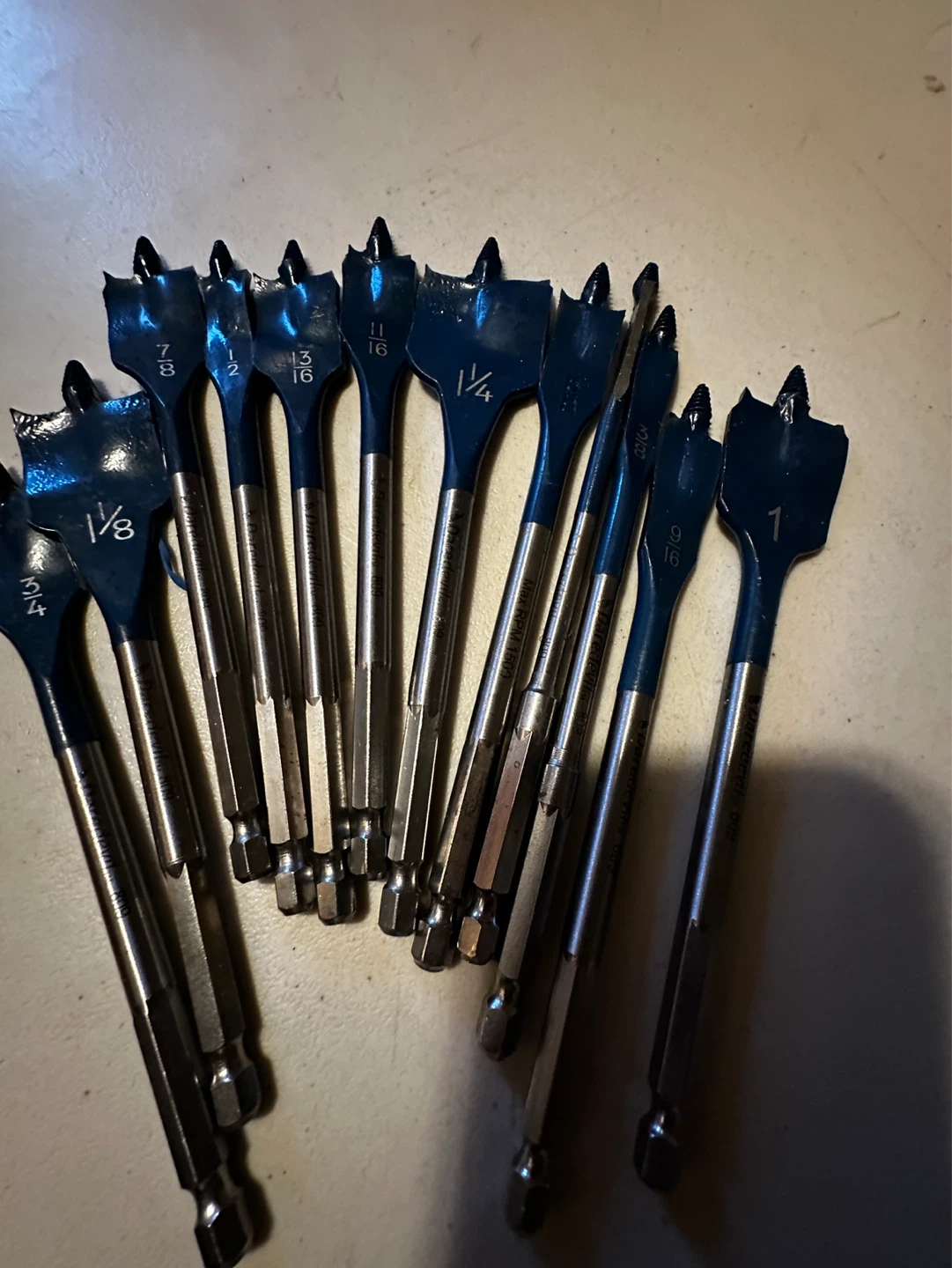 Bosh Spade Drill Bit Set 12 pieces