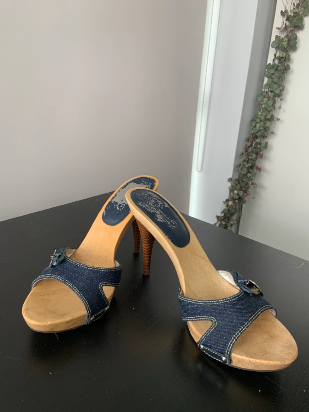 Y2K Vintage Denim Guess Heels