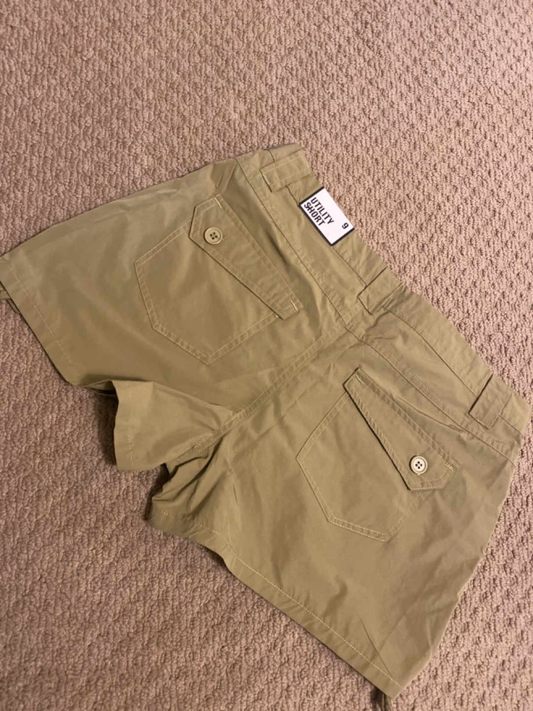 Almost Famous Utility Shorts - Khaki Size 9 - photo 3