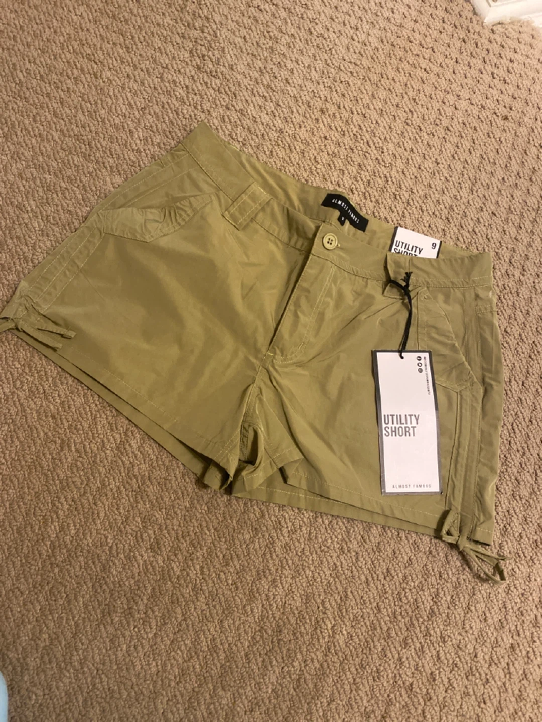 Almost Famous Utility Shorts - Khaki Size 9