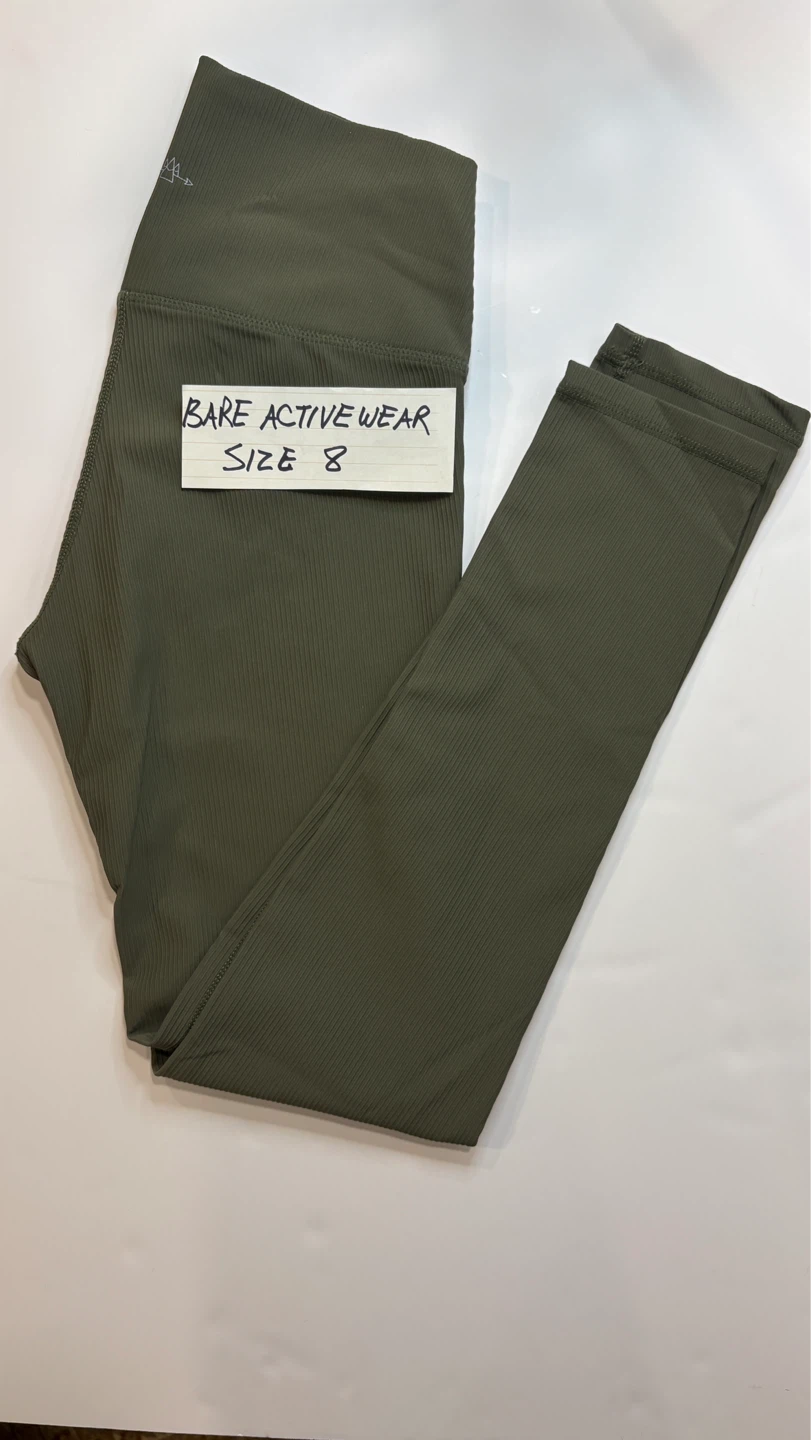 Bare Activewear Ribbed Leggings Size 8
