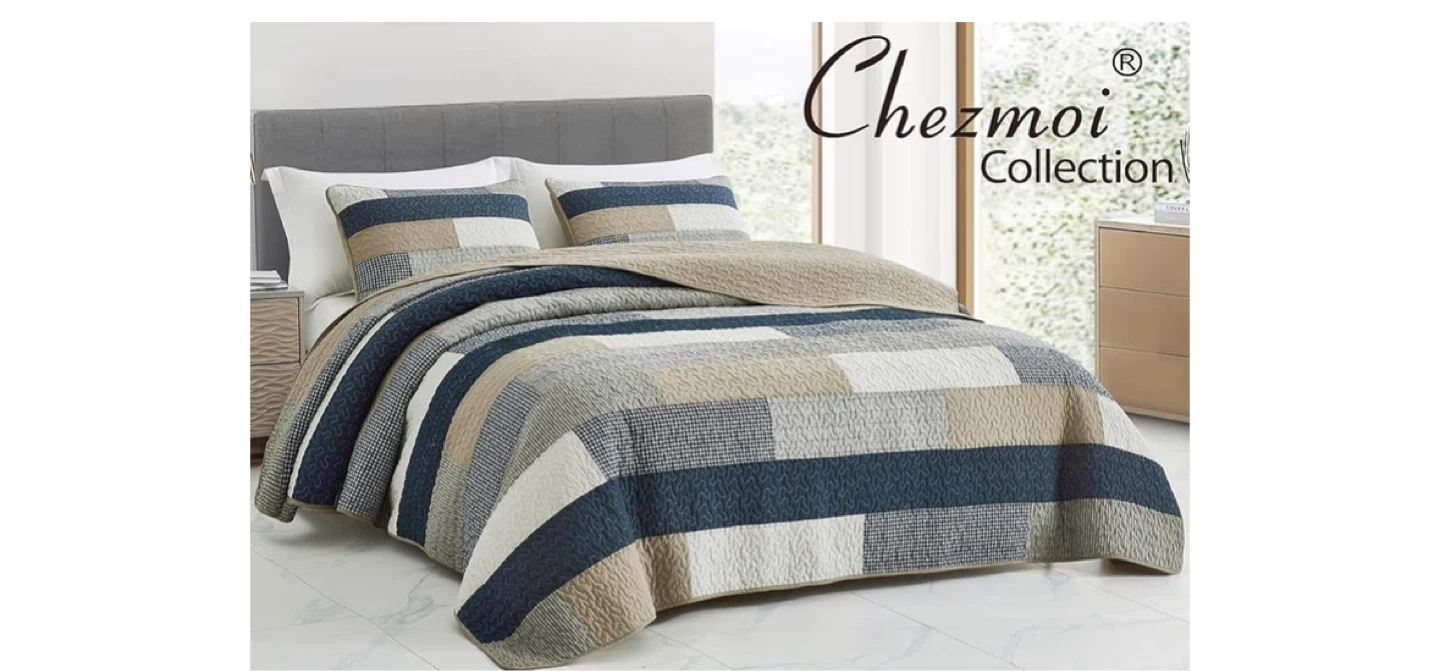 queen sizeStone Washed Chic Rustic Look" Quilt Set - photo 5
