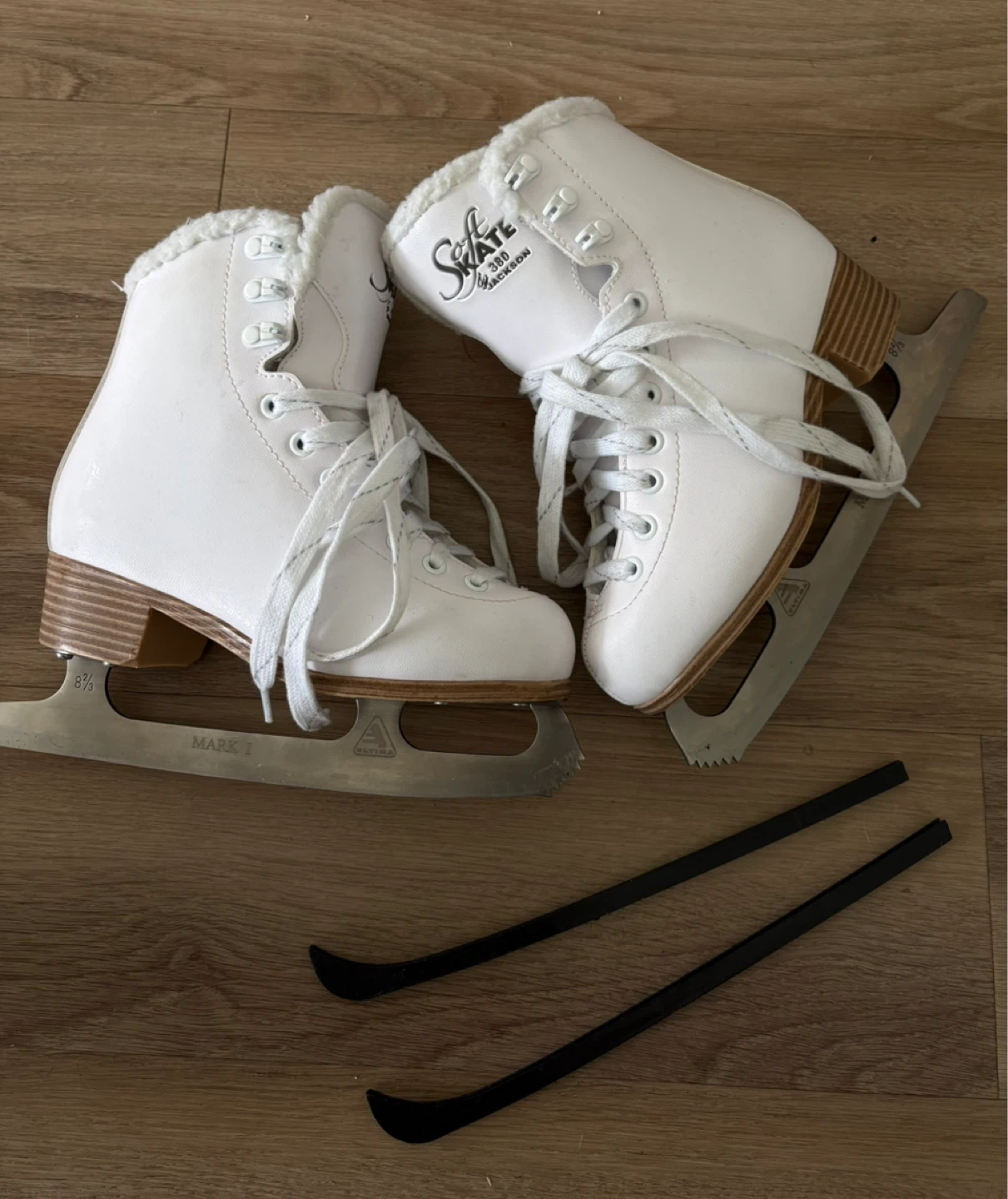 White Soft Skate Figure Ice Skates - Size 3