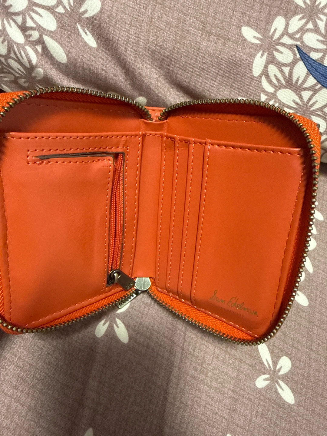 Sam Edelman Orange Zip Around Wallet - photo 3
