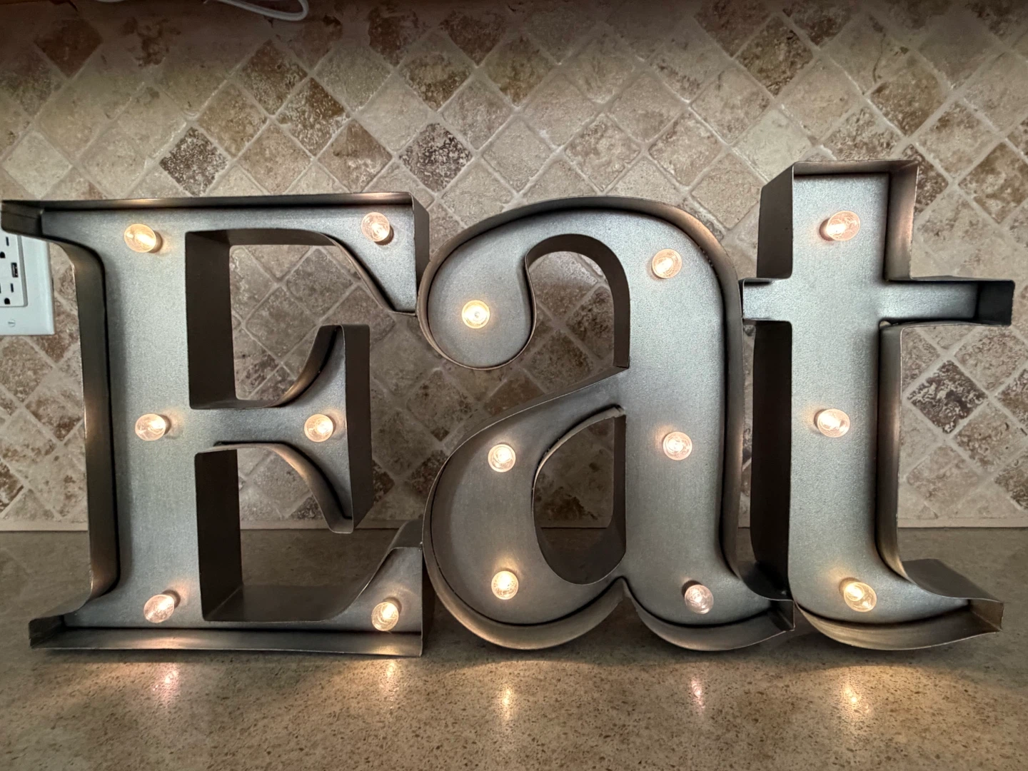 Metal Marquee Sign - EAT - photo 3