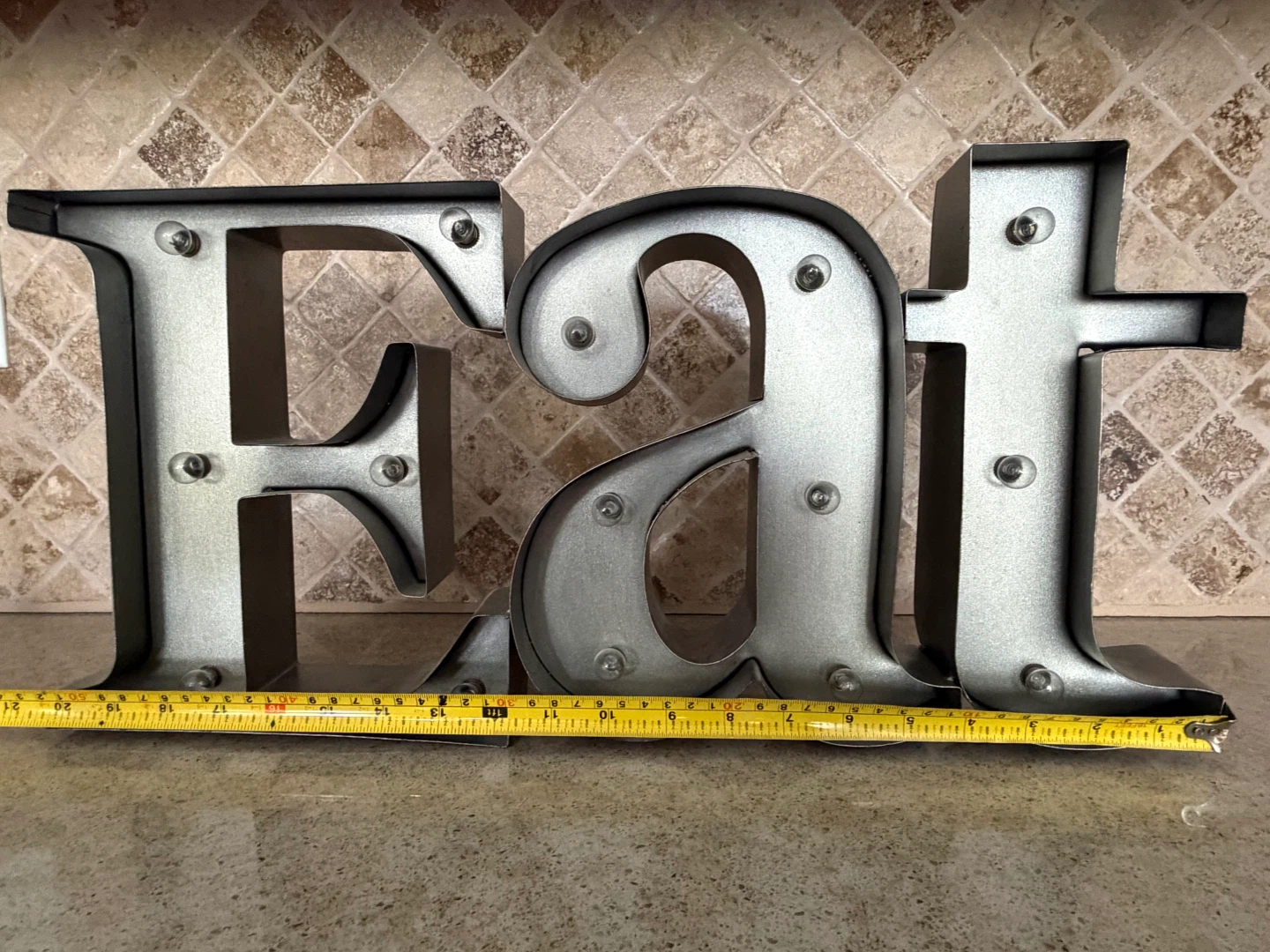 Metal Marquee Sign - EAT
