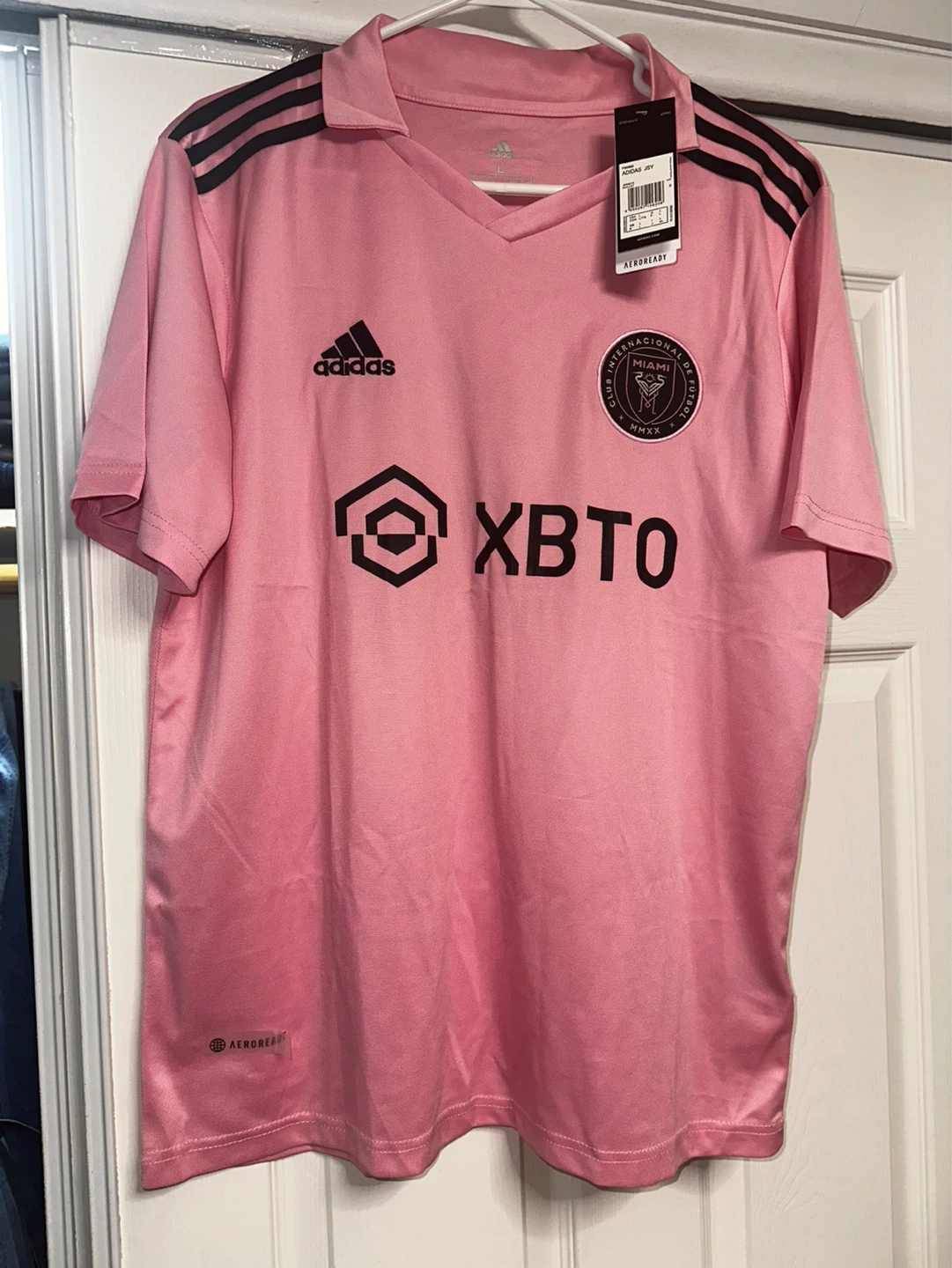 Adidas Inter Miami CF Messi #10 Pink Soccer Jersey Adult L