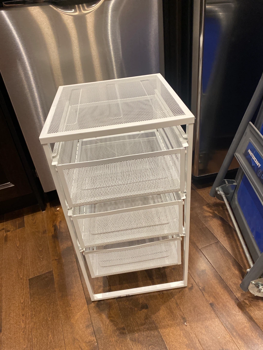 White 3-Drawer Mesh Storage Cart IKEA