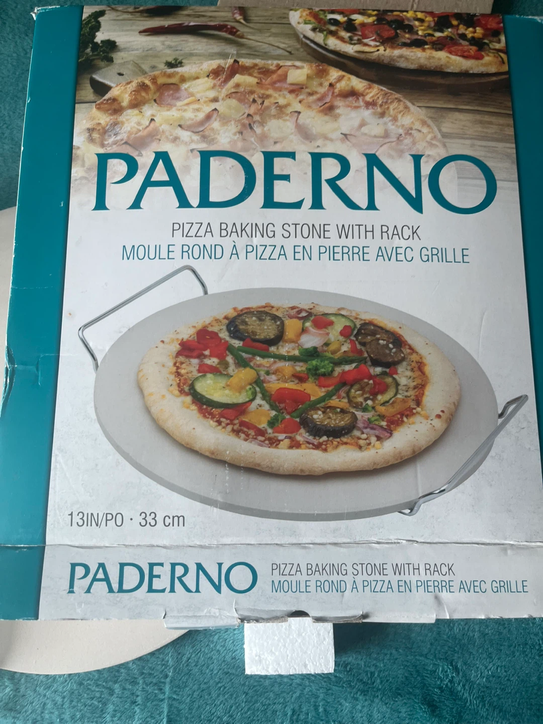 Paderno Pizza Baking Stone with Rack