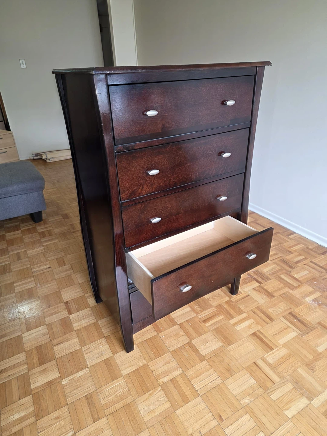Dark Wood 6-Drawer Dresser - photo 3