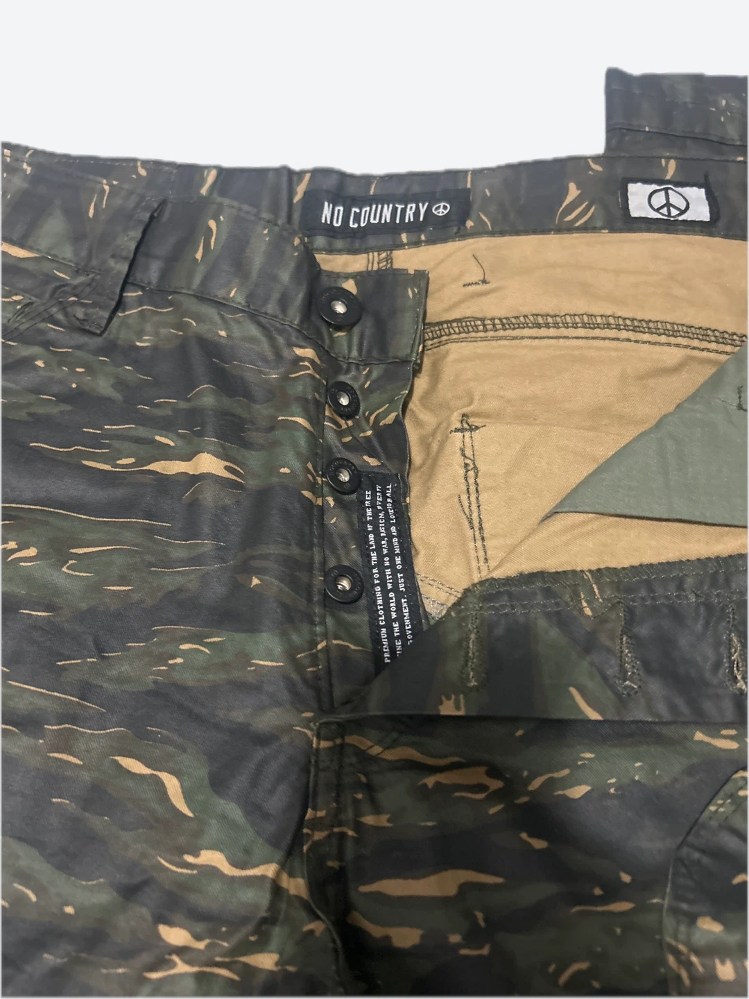 NO COUNTRY Patriot Relaxed Camo Pants W34 L34 - photo 3