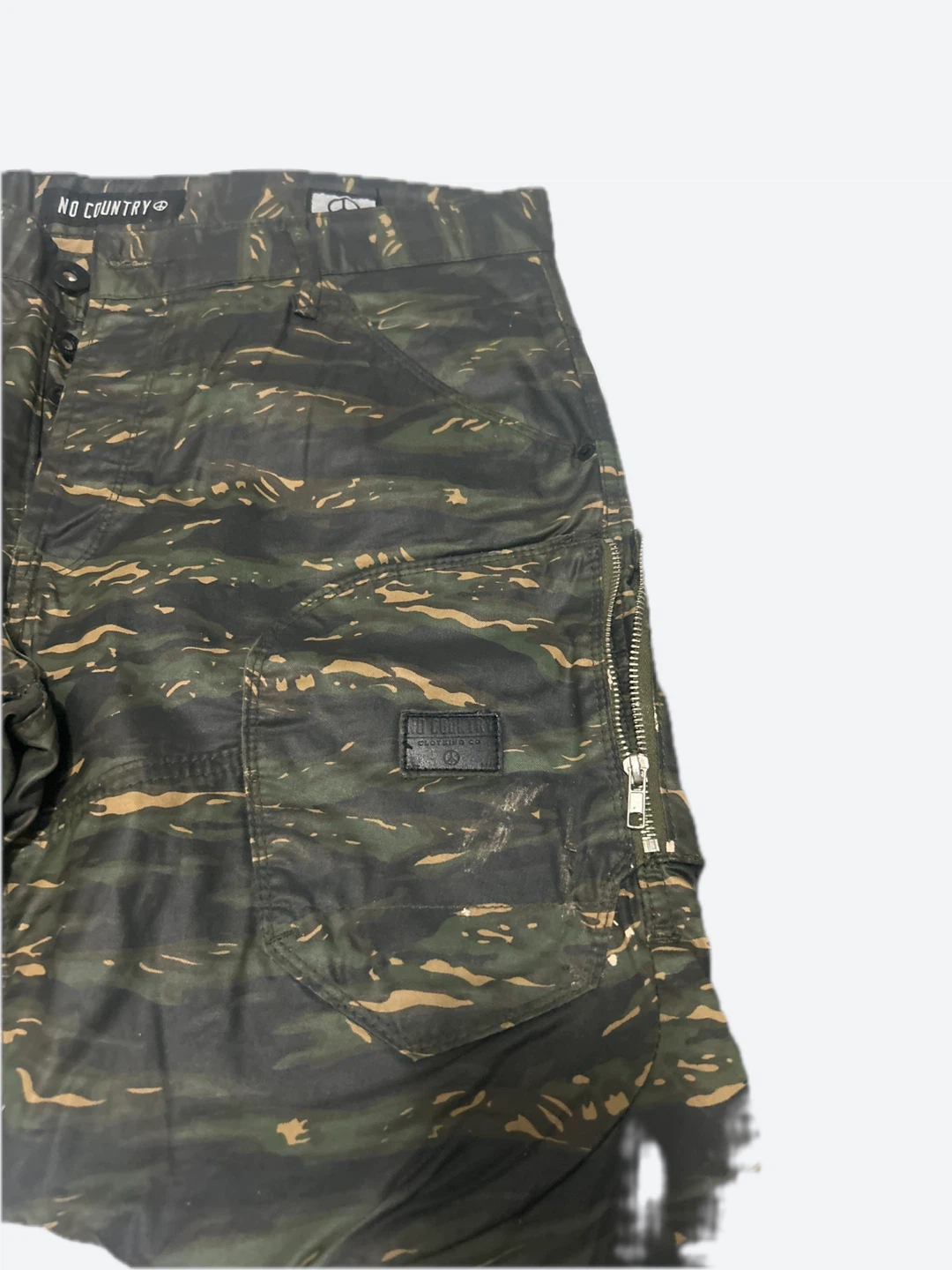 NO COUNTRY Patriot Relaxed Camo Pants W34 L34 - photo 4