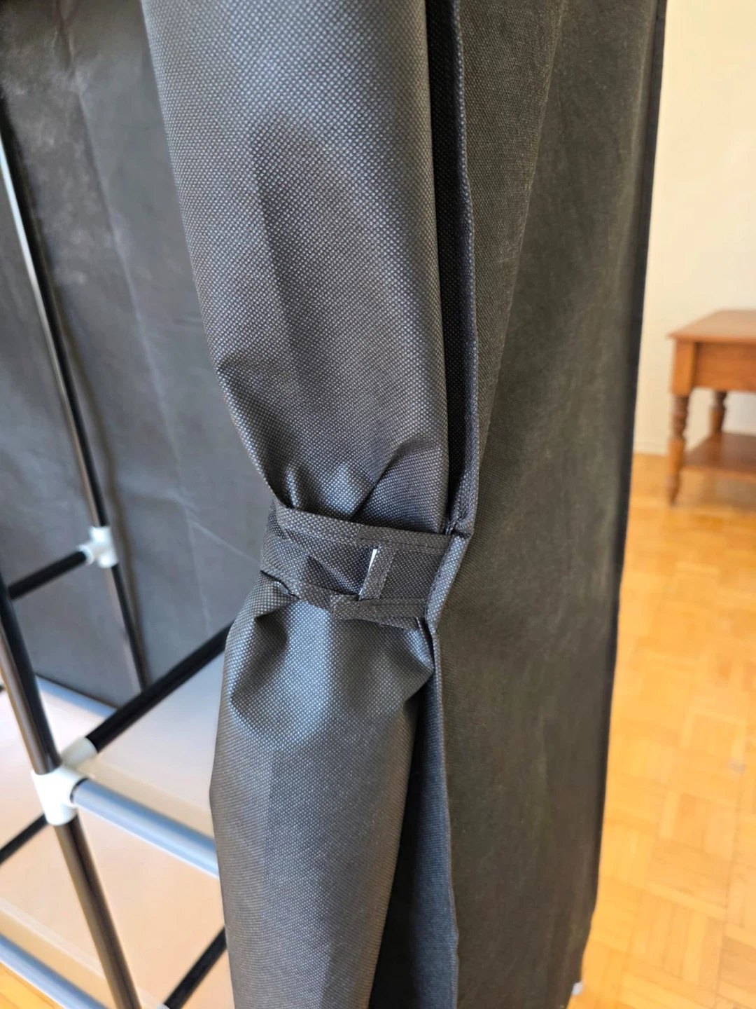 Portable Wardrobe Closet Organizer Black - photo 5