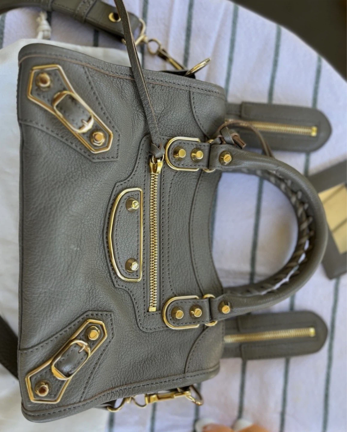 Balenciaga Grey Leather City Mini Bag - photo 2
