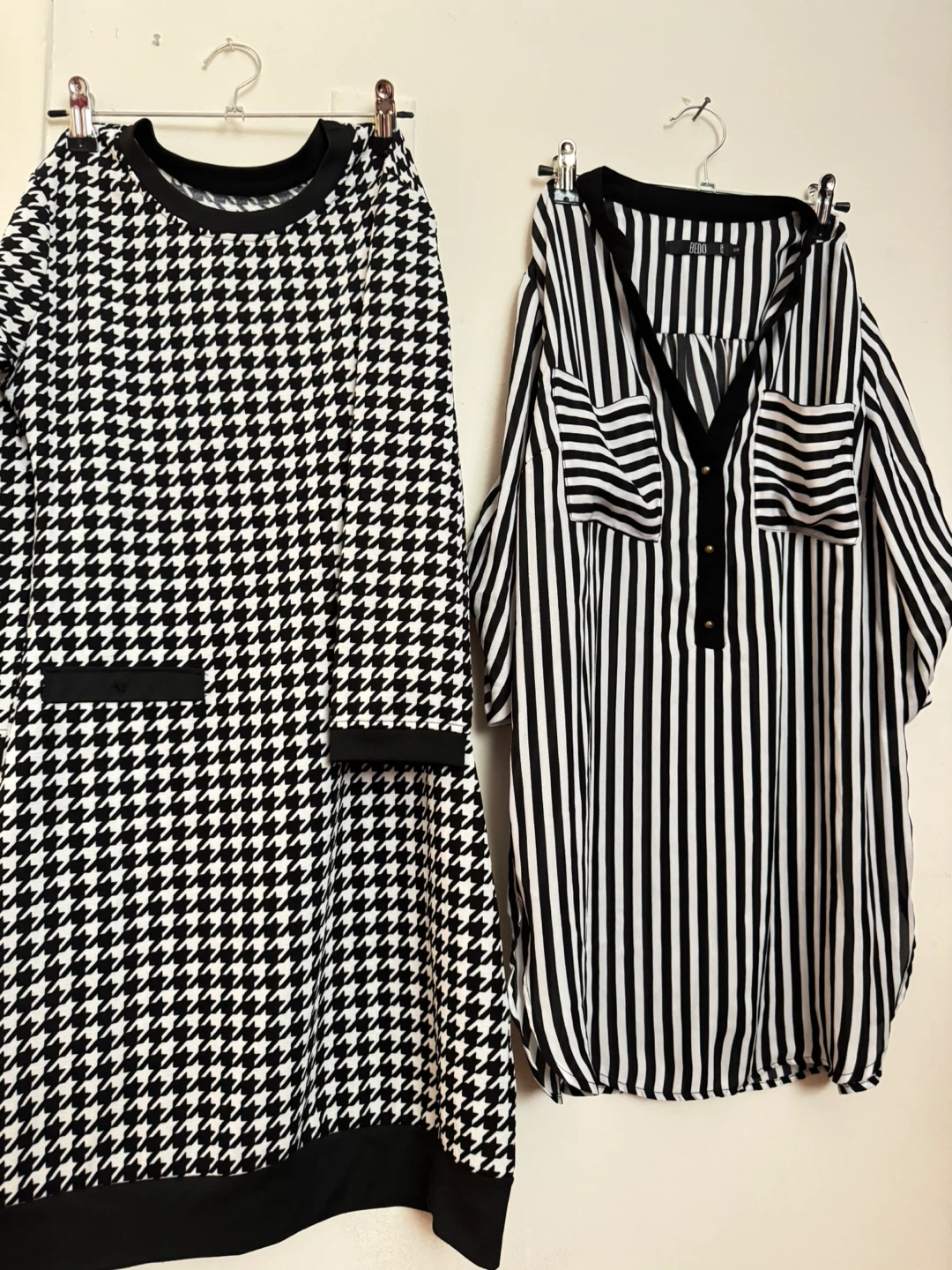 Bundle: Houndstooth Dress & Striped Tunic Top - photo 2
