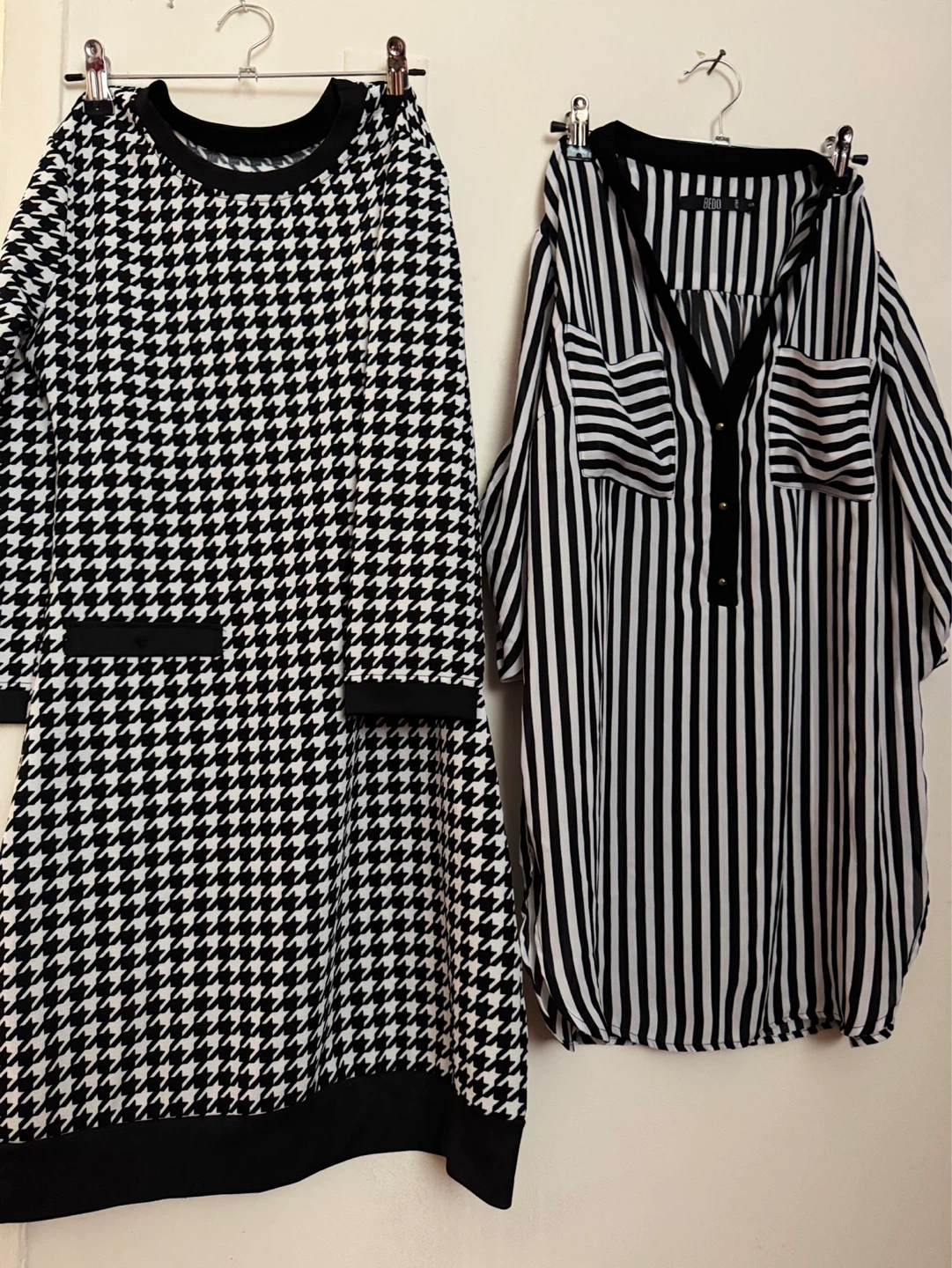 Bundle: Houndstooth Dress & Striped Tunic Top - photo 3