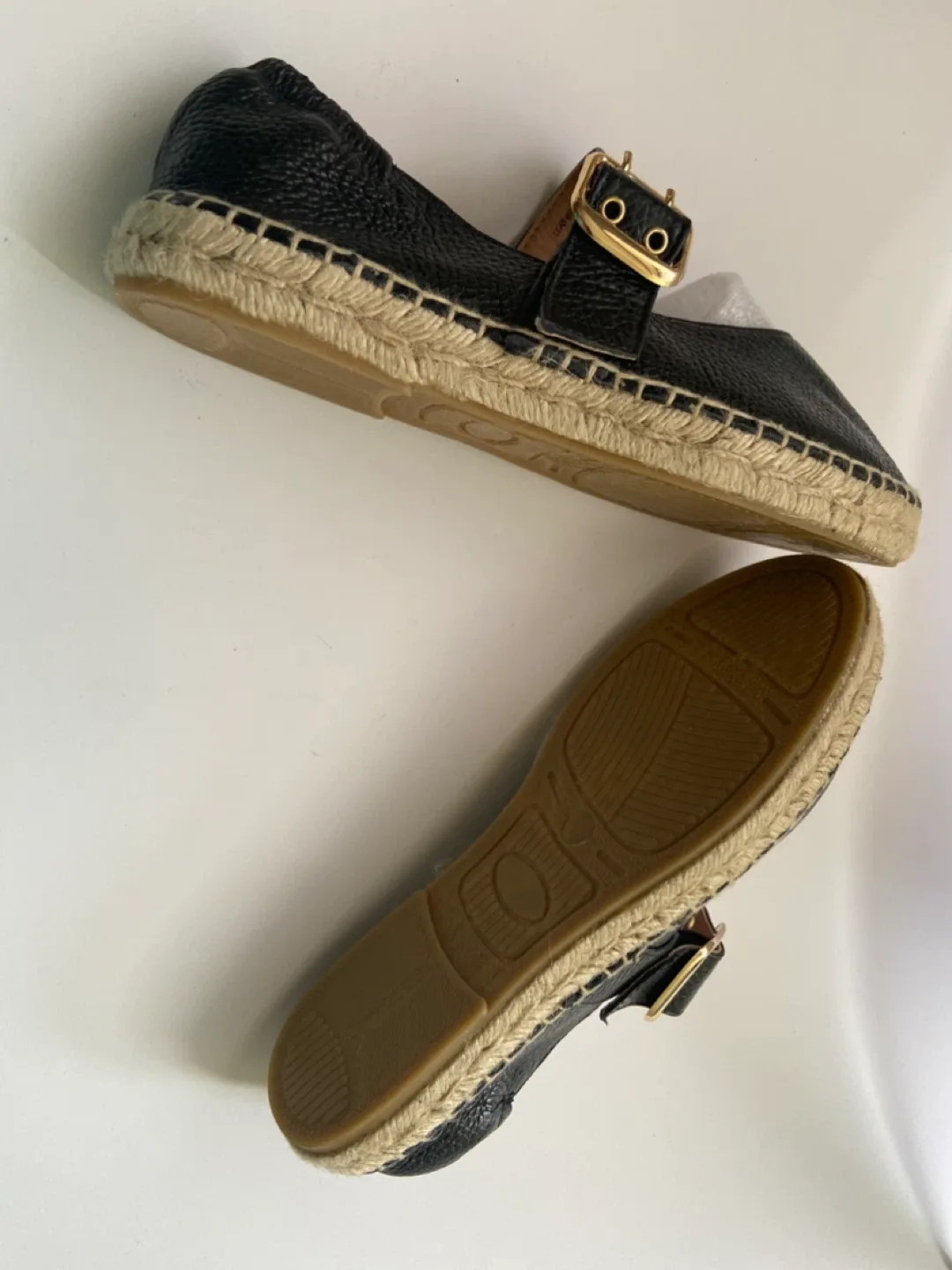 Jutelia Black Espadrille Flats with Buckle - photo 3