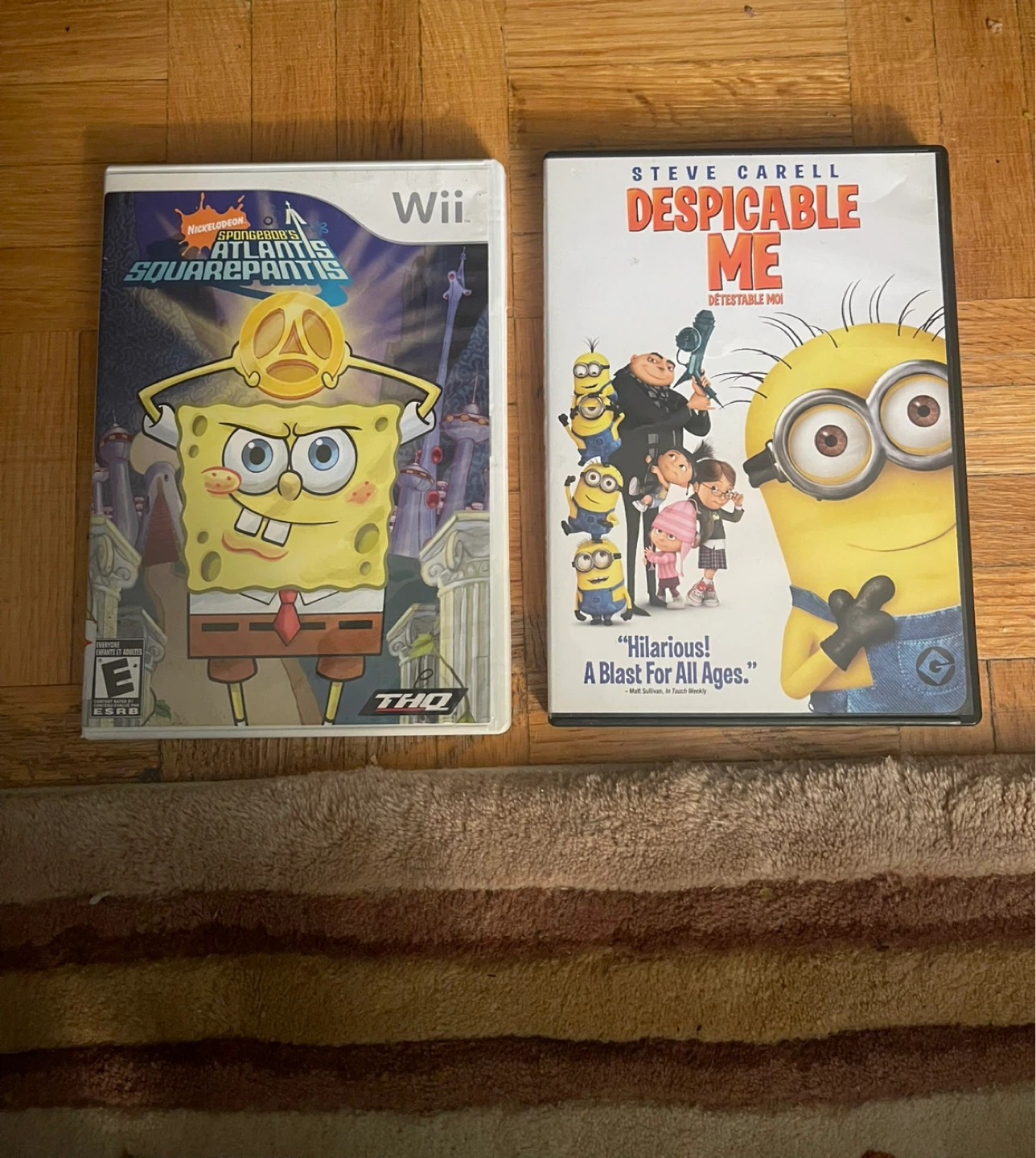 SpongeBob's Atlantis SquarePantis Wii Game & Despicable Me DVD