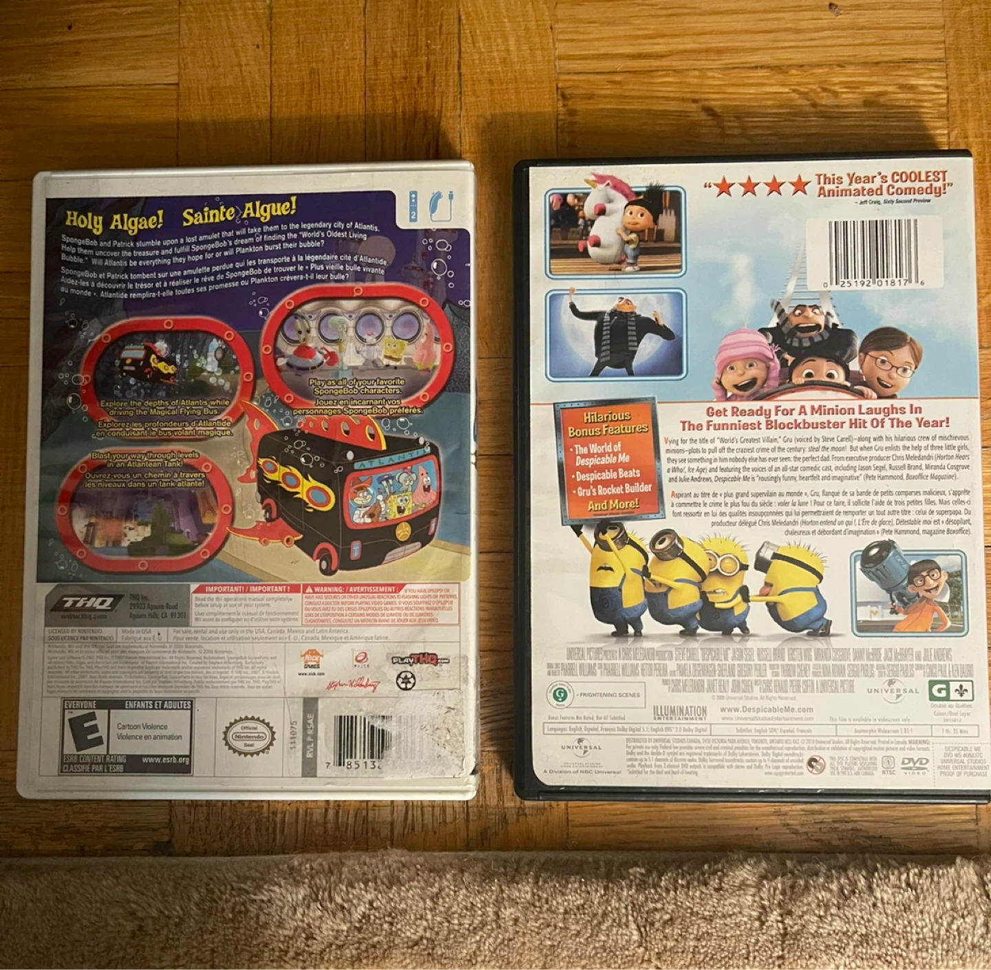 SpongeBob's Atlantis SquarePantis Wii Game & Despicable Me DVD - photo 3