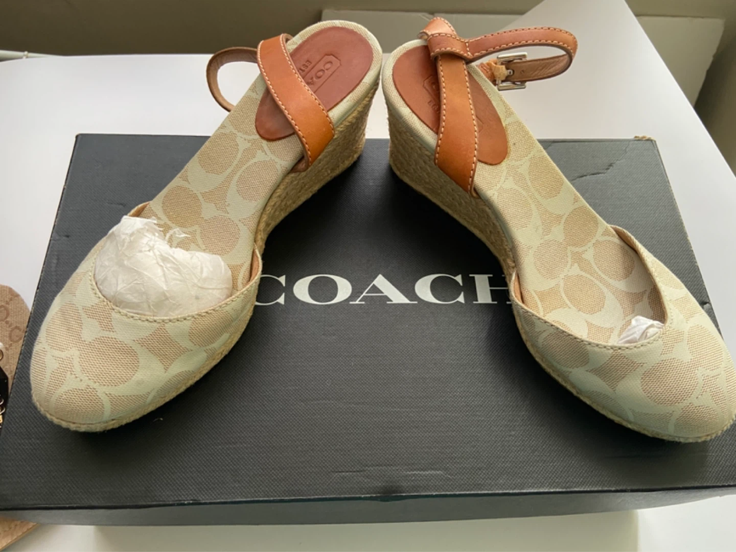 Coach Espadrille Wedge Sandals