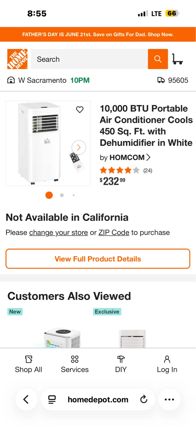 HOMCOM Portable Air Conditioner - photo 2