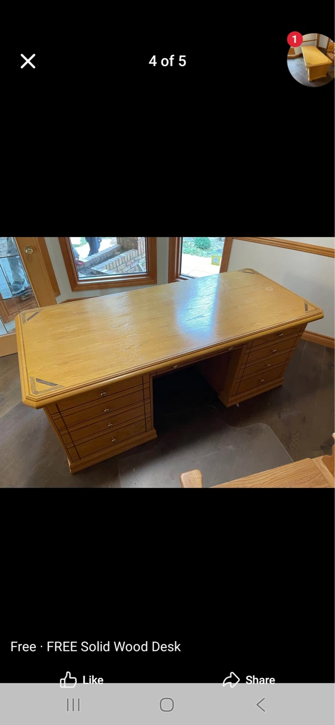 Solid Wood Desk
